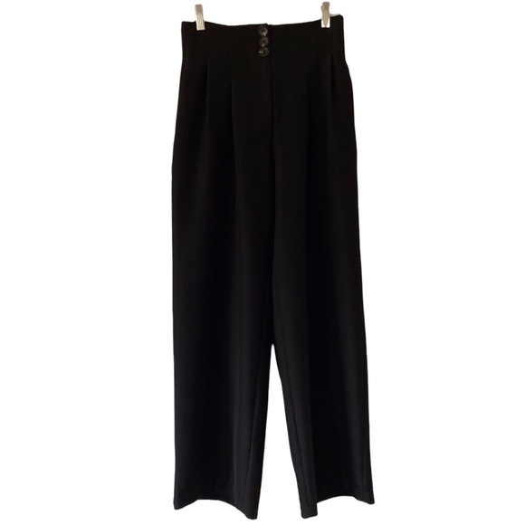 ASM ANNA High Rise Wide Leg Trouser Pants - Picture 2 of 11